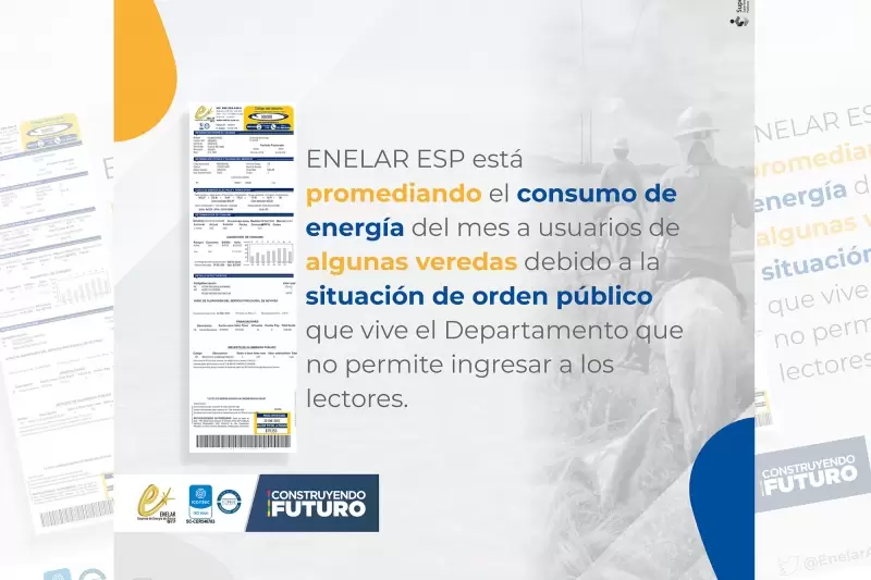 Orden público afecta toma de consumo de energía a usuarios de algunas veredas de Arauca.